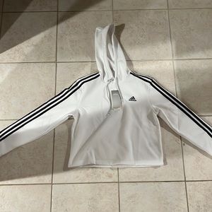 White Adidas Hoodie